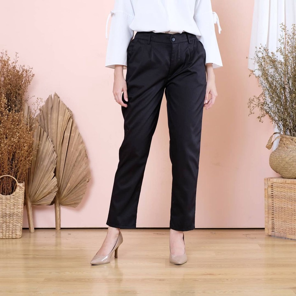 Baggy Pants Jumbo BB 65 KG - 90 KG Celana Kerja Wanita Celana Bahan L4, L5, L6, L7
