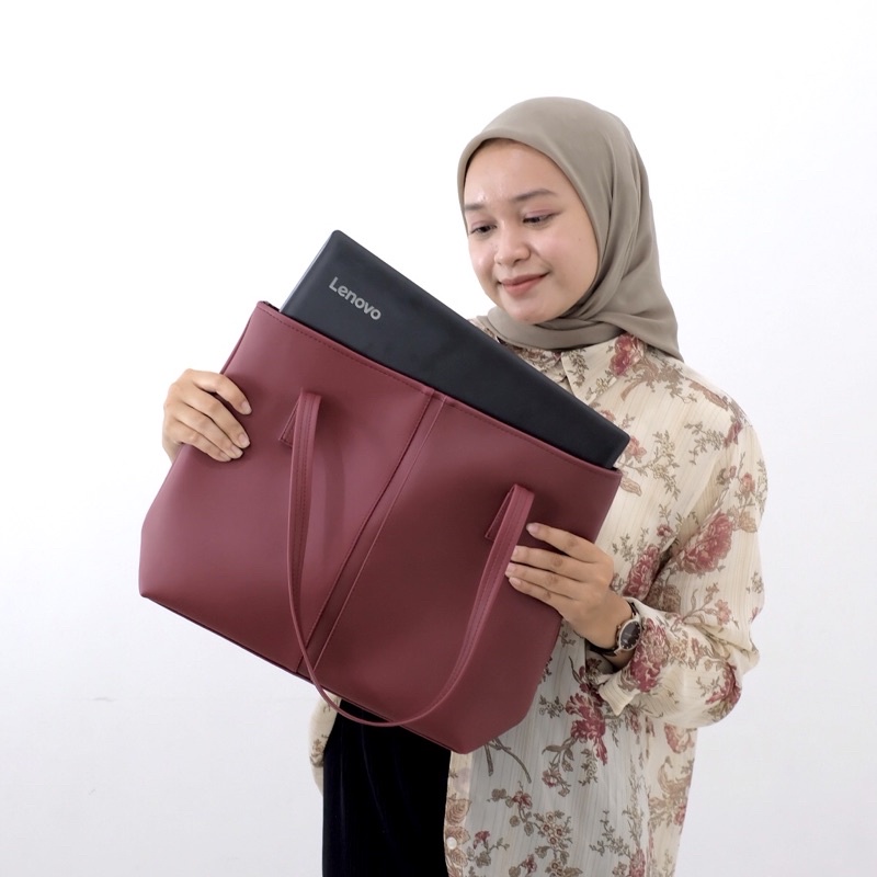 [MUAT LAPTOP] TOTEBAG KANIA / TOTEBAG KERJA / SHOPPER