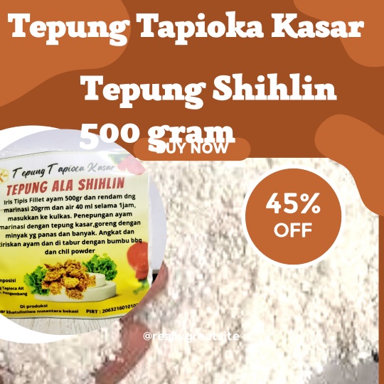 

Tepung Crispy Shihlin 500 gram Tepung Kasar Shihlin Chicken Tapioka Kasar