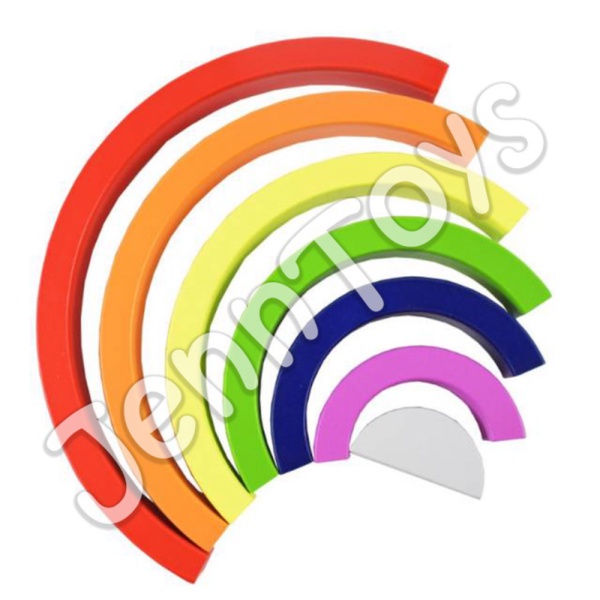 

Unik JennToys BUILDING - Montessori RAINBOW - BLOCKS Mainan Murah Pelangi Balok RainbowBuilding -