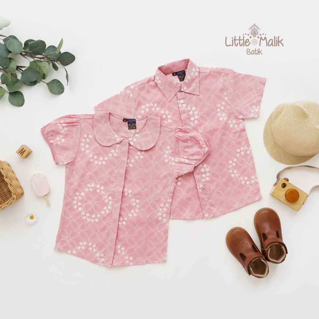 Kemeja Batik Anak Couple Lengan Pendek By Little Malik Batik, Batik Organik