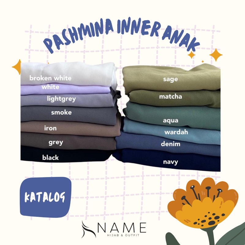 Latopia_ Pashmina Plus Inner Anak (Pashmina Inner Anak )