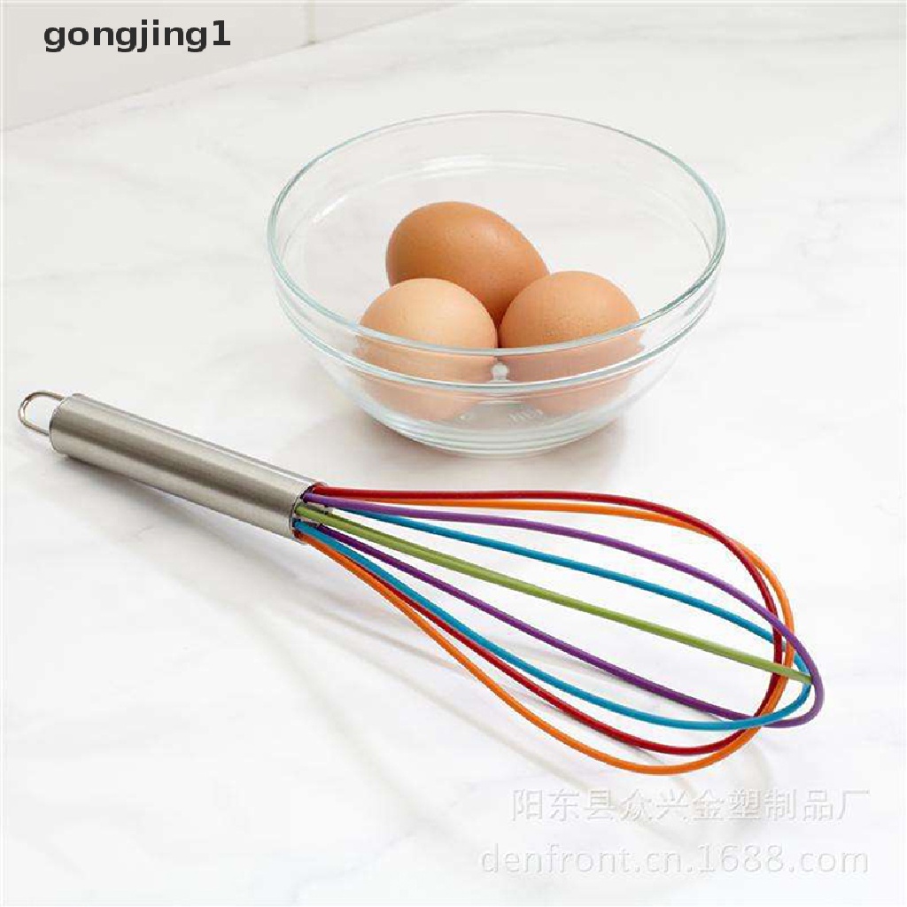 Ggg 1pcs Whisk Mixer Pengocok Telur Silikon Pengocok Telur Alat Dapur Hand Egg Mixer ID