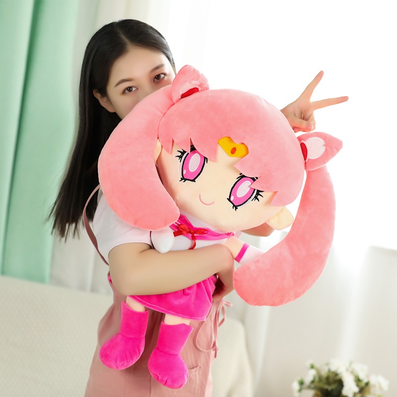 Kawaii Sailor Moon Plush Doll Moon Boneka Moon Kelinci Lucu Mainan Mewah Sofa Rumah Dekorasi Kamar Tidur Untuk Hadiah Ulang Tahun Pacar