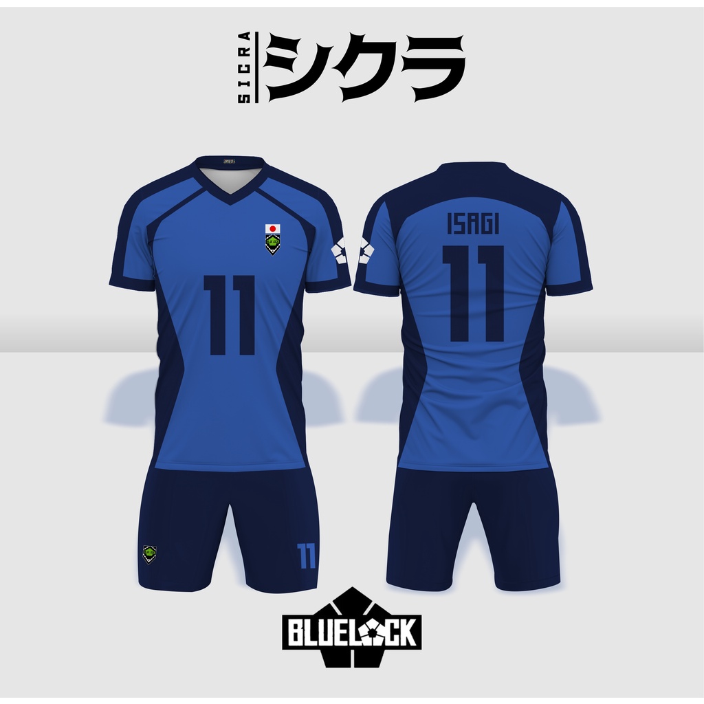 Jersey Anime Blue Lock Cosplay Bola Manga