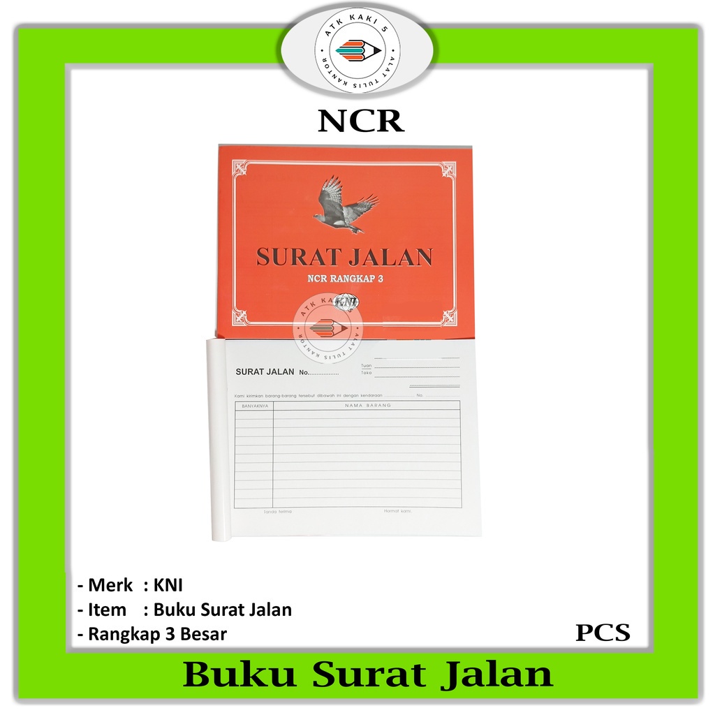 

KNI - Buku Surat Jalan B3 NCR - Pcs