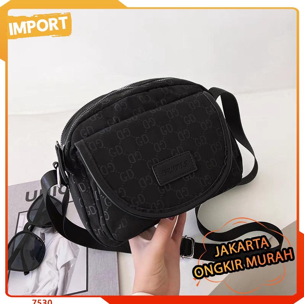 JAKARTA E 7530 TAS SELEMPANG WANITA BRANDED GROSIR IMPORT KOREA