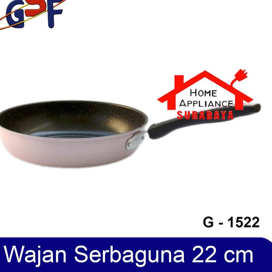 Garansi Uang Kembali Panci Frypan Teflon 22 CM - Fry Pan 22CM Anti Lengket Non Stick GSF G 1522