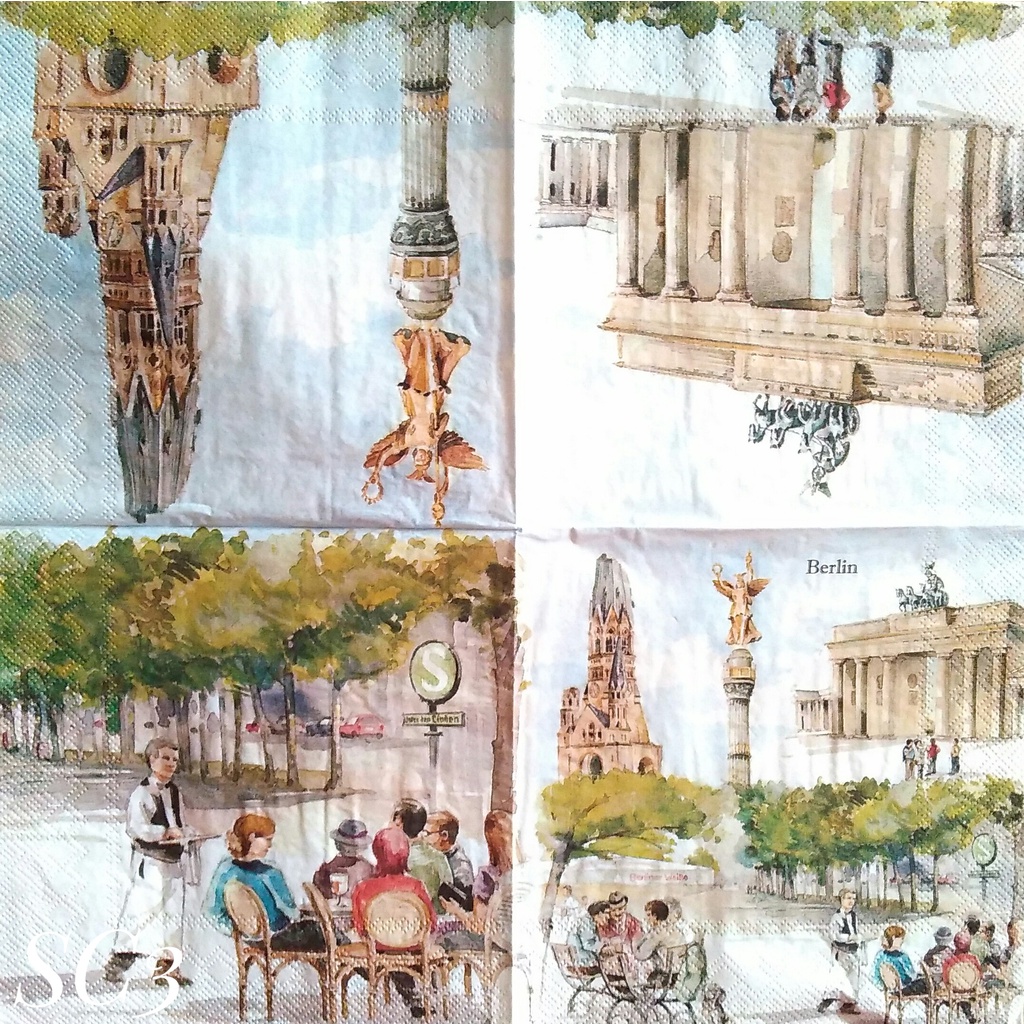 

Napkin Eropa Scene SC3 / Tissue Decoupage