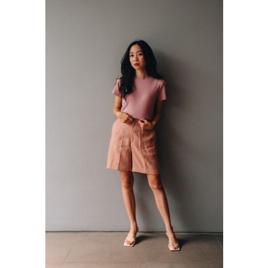 MAVEN Mell Uncrop Crop Sleeve Sleeveless in Latte - Mell inner shirt Maven New With Tag