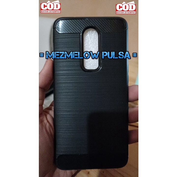 TPU Fiber Carbon Silikon Case Softcase Soft Case ONEPLUS 6 / ONE PLUS 6 / ONEPLUS 6 BIASA
