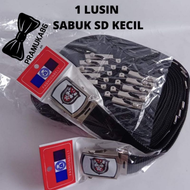 (12pcs) Gesper Sabuk Ikat Pinggang SD kecil kelas 1-3 Rajut