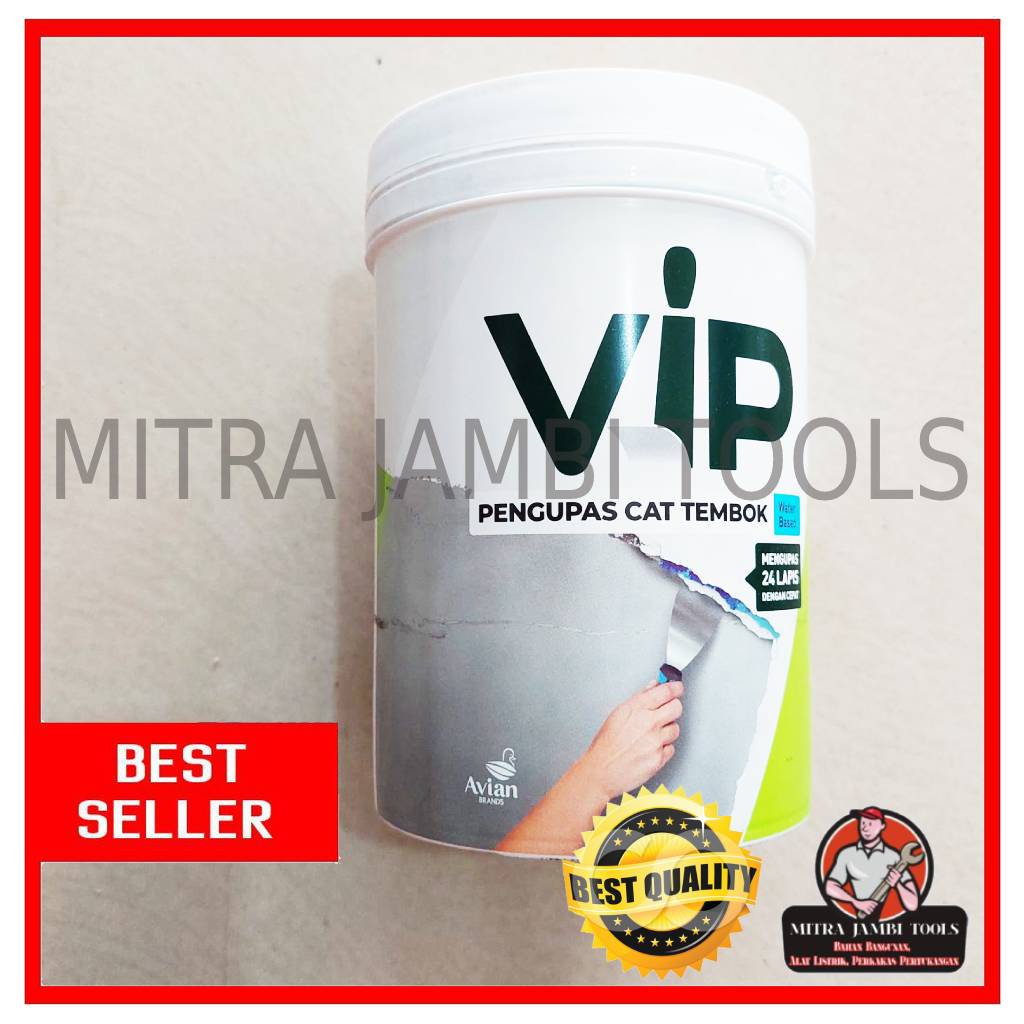 Jual PENGUPAS / PERONTOK CAT TEMBOK WATERBASED VIP PAINT REMOVER 1 KG