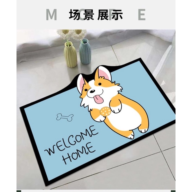 HIMARKET KESET KAKI ANTI SLIP ESTETIk KARAKTER 40x60cm HOME DEKOR KESET KAMAR MANDl