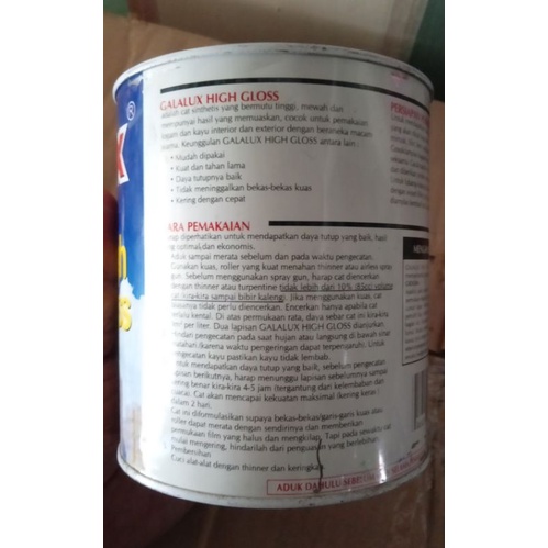 CAT SINTETIS 0.9 LITER GALALUX //CAT BESI// CAT KAYU