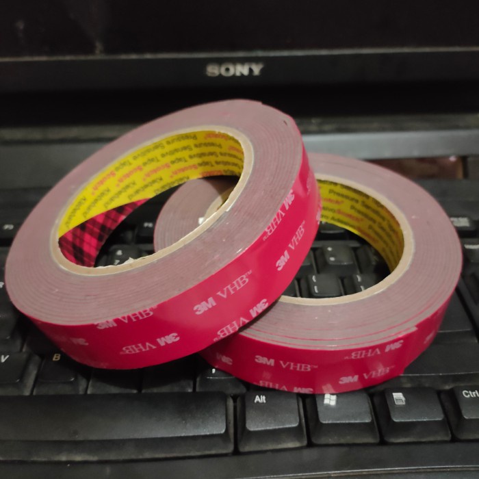 

✨NEW✨ - Double tape 3M VHB merah 4900-lem 3m super kuat lengket 24mm x 4,5mtr