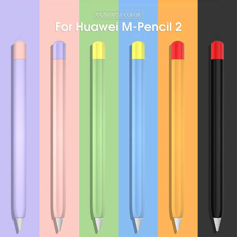 Soft Silicone Touch Pen Case Untuk Huawei M-Pensil 2warna Polos Pensil Cover Untuk Huawei M Pensil 2nd Cap Stylus Pelindung Case