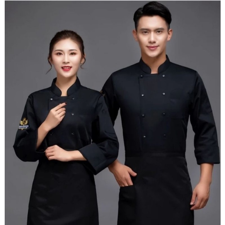 Chef Jacket Big Size Kancing double