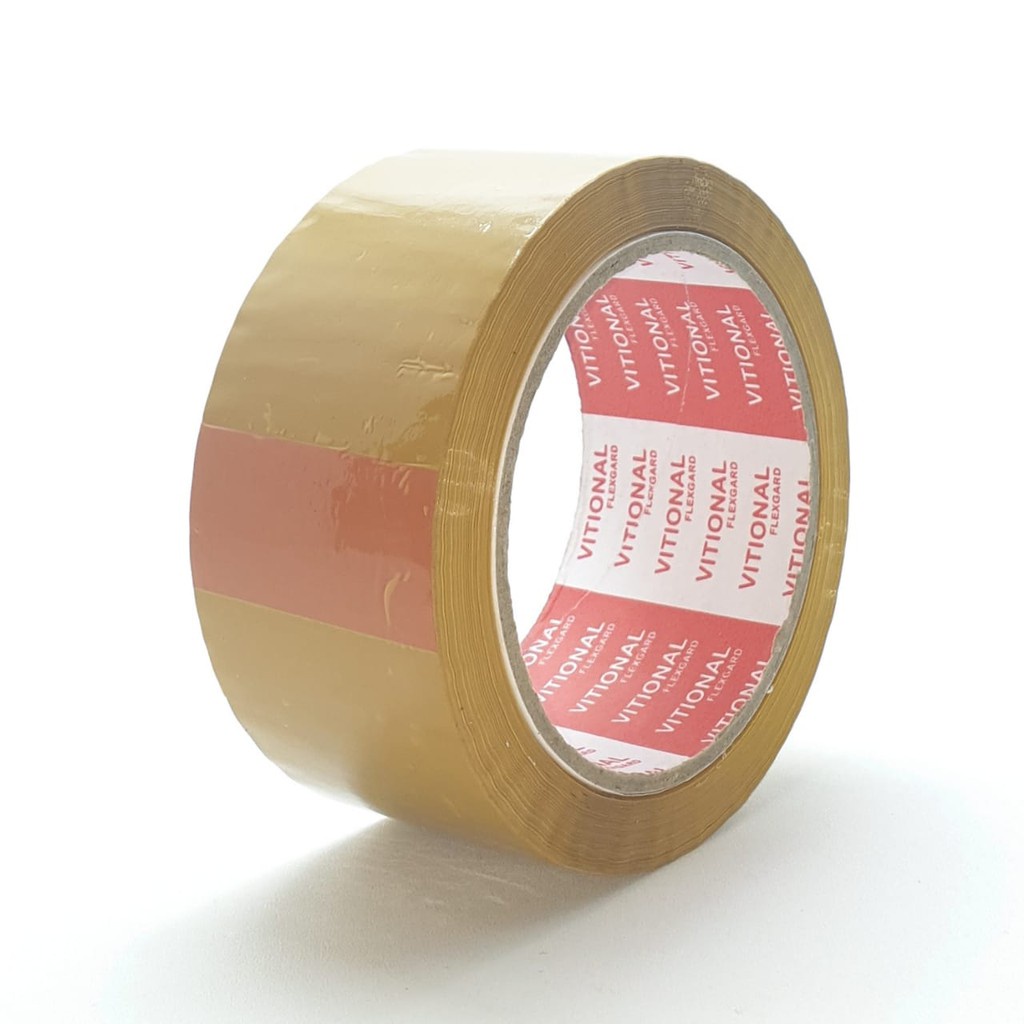 

Lakban Opp Coklat 2" 48mm 90 Yard Vitional Merah