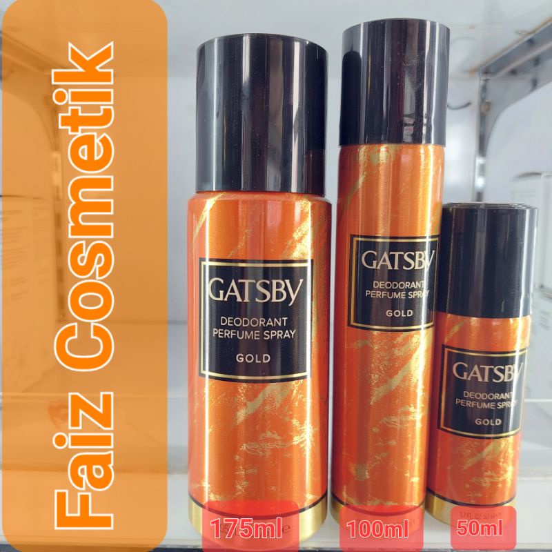 GATSBY DEODORANT PARFUME SPRAY GOLD [MURAH]