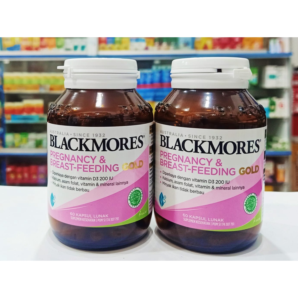 Blackmores 𝐏𝐫𝐞𝐠𝐧𝐚𝐧𝐜𝐲 &amp; 𝐁𝐫𝐞𝐚𝐬𝐭𝐟𝐞𝐞𝐝𝐢𝐧𝐠 Isi 𝟔𝟎 𝐊𝐀𝐏𝐒𝐔𝐋 - Vitamin Ibu Hamil &amp; Menyusui Tinggi DHA