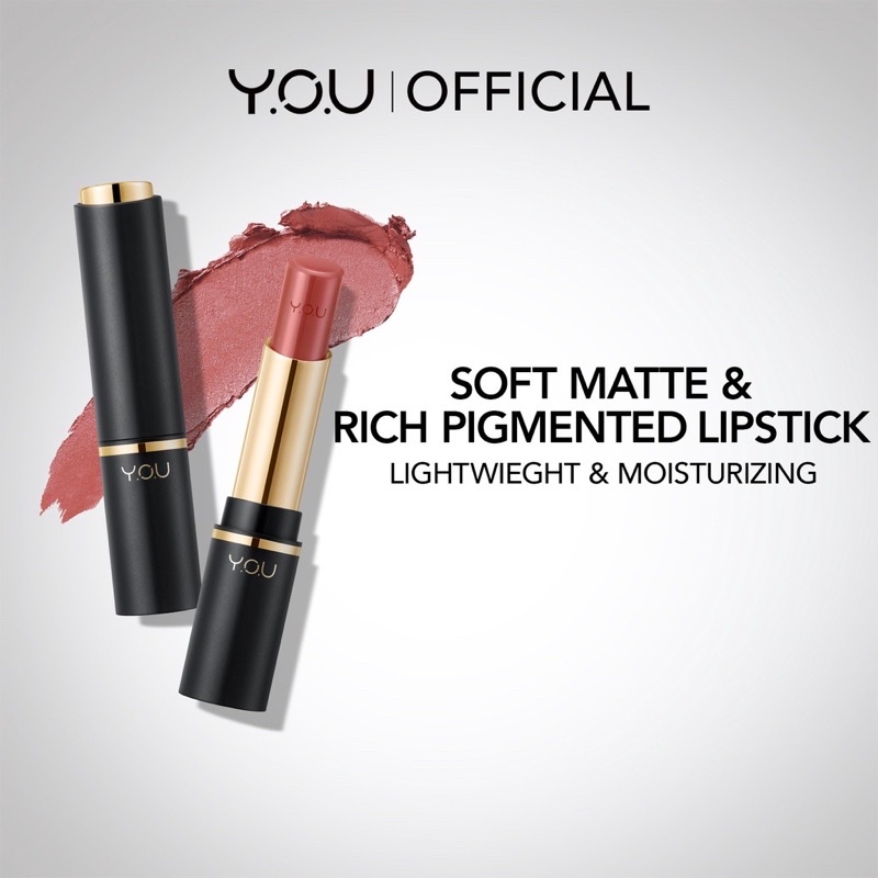 YOU SUPREME MATTE LIPSTICK/ LIPSTIK YOU BASIC AND CLASSIC COLOR