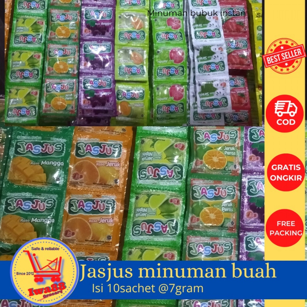 

jas jus minuman serbuk rasa buah-buahan 10sct renceng