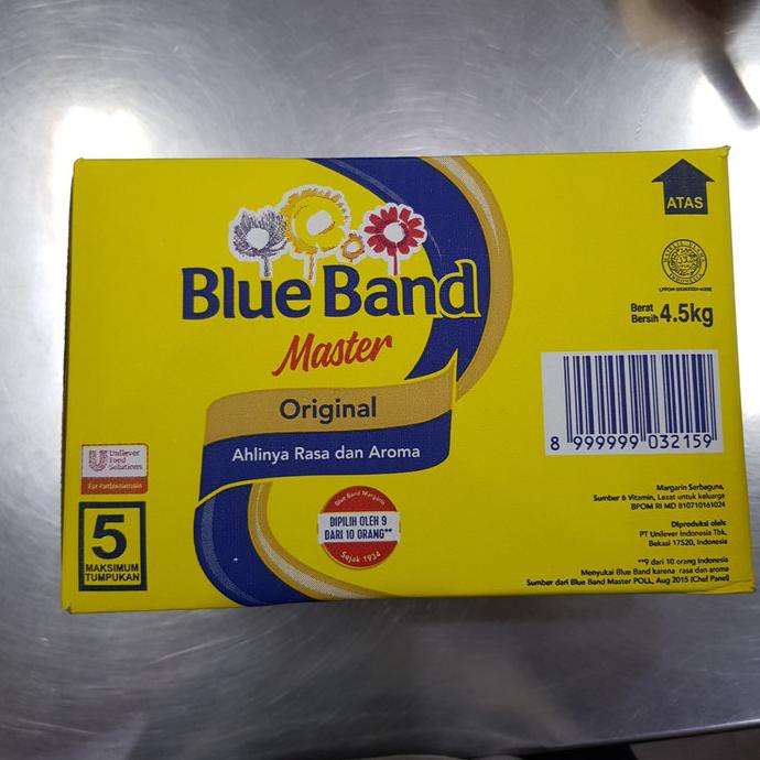 

Blueband Master Original 4.5 KG bukan 5kg margarine JNE/ REX/NINJA TERLARIS TERPERCAYA ORIGINAL