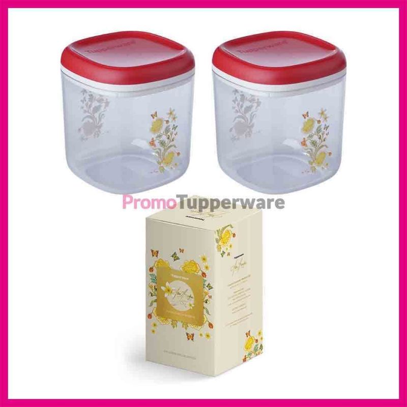 Toples Transparan Tupperware Crystal Canister Medium Anne Avantie (1 set)*