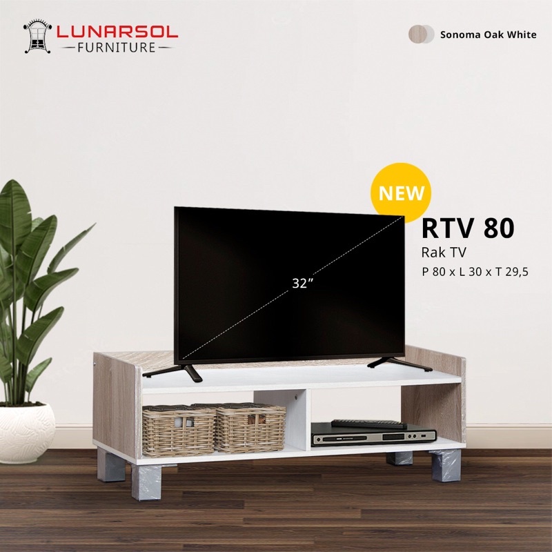RAK TV MINIMALIS RTV 80 LUNARSOL RAK TV MINIMALIS MODERN TAK TV PARTIKEL BOARD