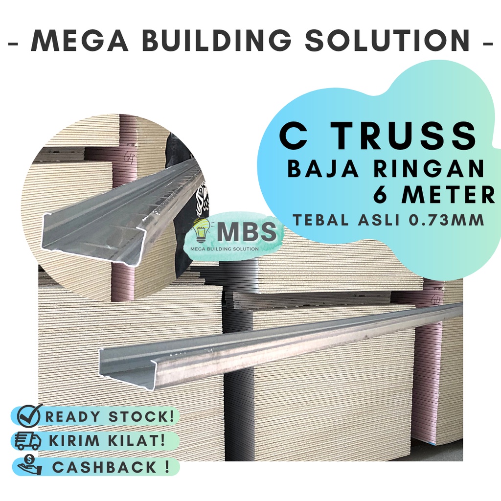 Jual Baja Ringan CTruss / Besi CNP / C75 x 0.75mm x 6m | Shopee Indonesia