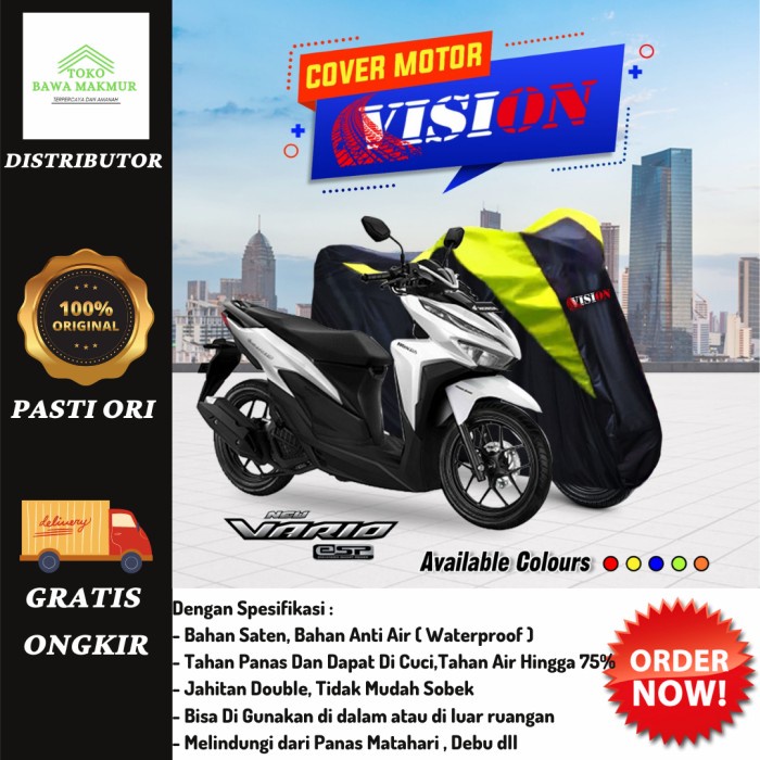 COVER MOTOR SARUNG MOTOR BEAT VARIO LEXI NMAX PCX AEROX VESPA.