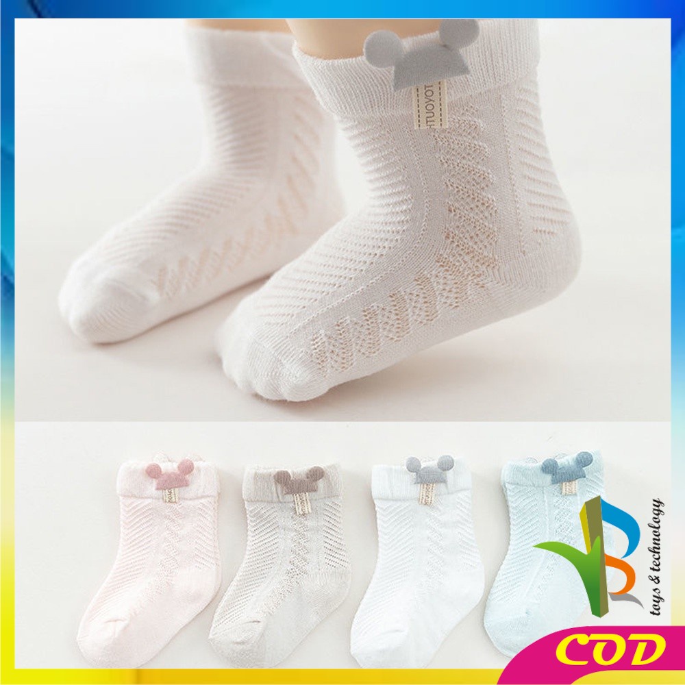 RB-P213 Kaos Kaki Bayi Pendek Motif Miky Lucu Bahan Katun Elastis Kaus Kaki Anak Balita Unisex Anti Slip