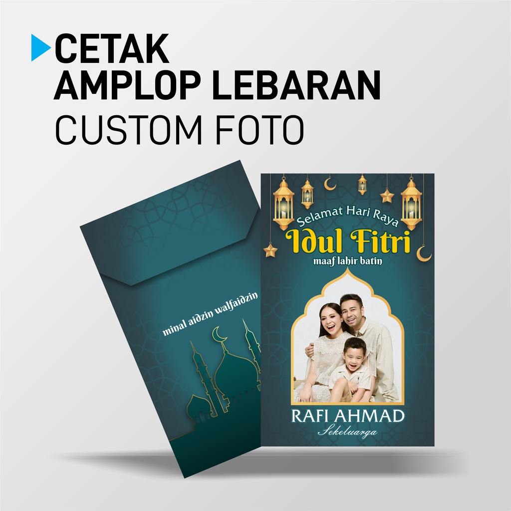 Amplop Lebaran Custom Foto