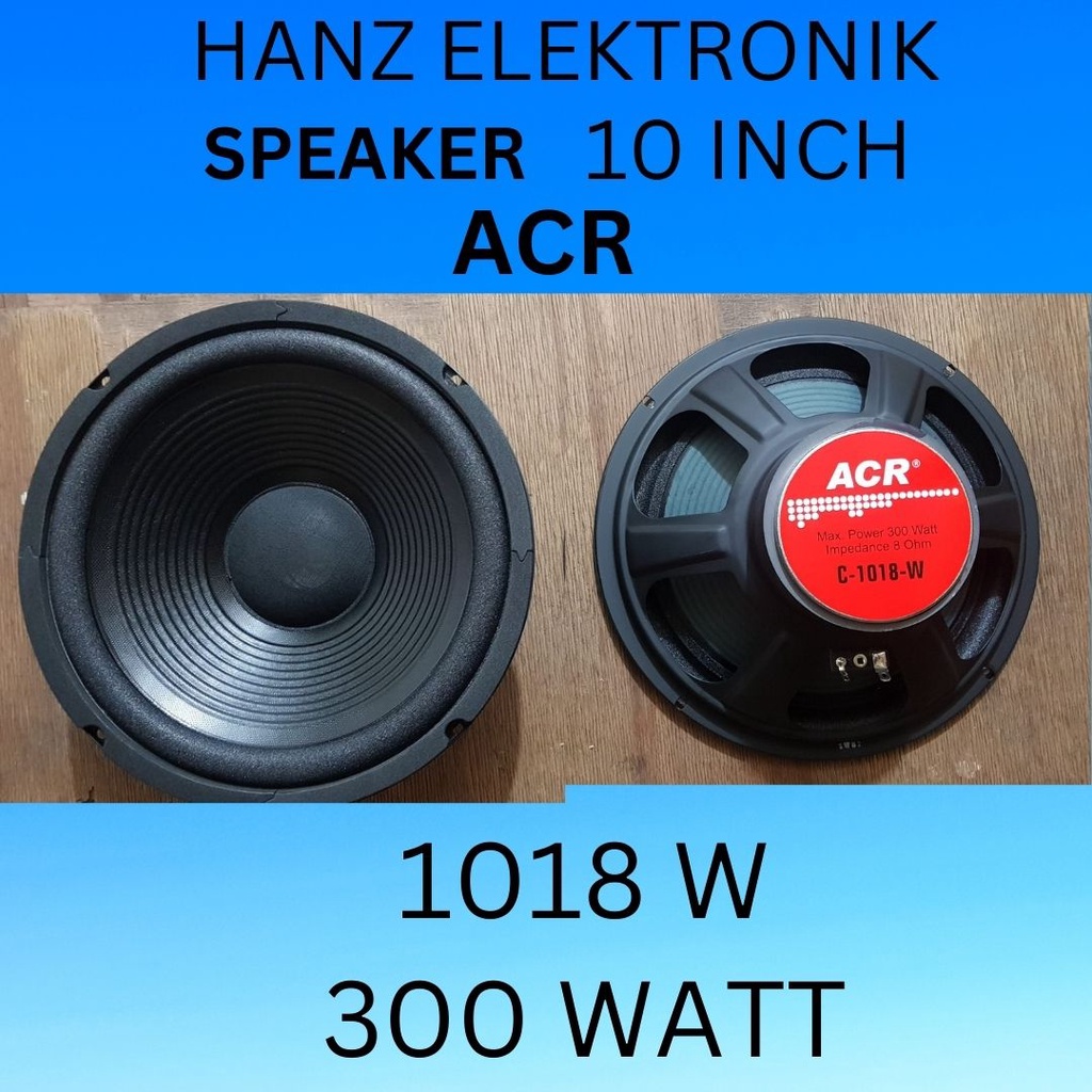 SPEAKER 10 INCH ACR 1018 W 300 WATT