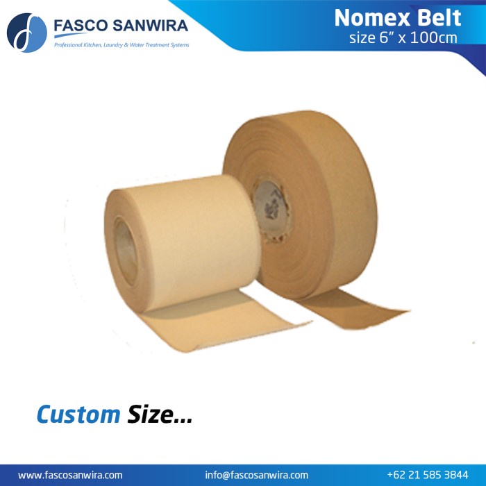 NOMEX BELT 6'' FLATWORK IRONER, SPAREPART LAUNDRY