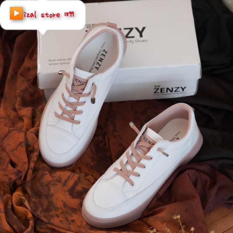 Zenzy Lovas Shoes Korean Design - Sepatu Casual PU Karet