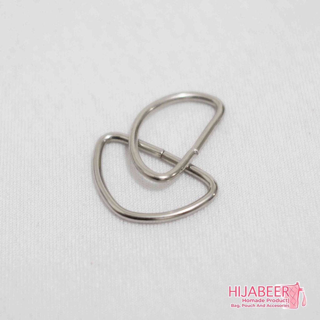 Ring D Nikel 2,5 cm 3mm Aksesoris Tas /10pcs