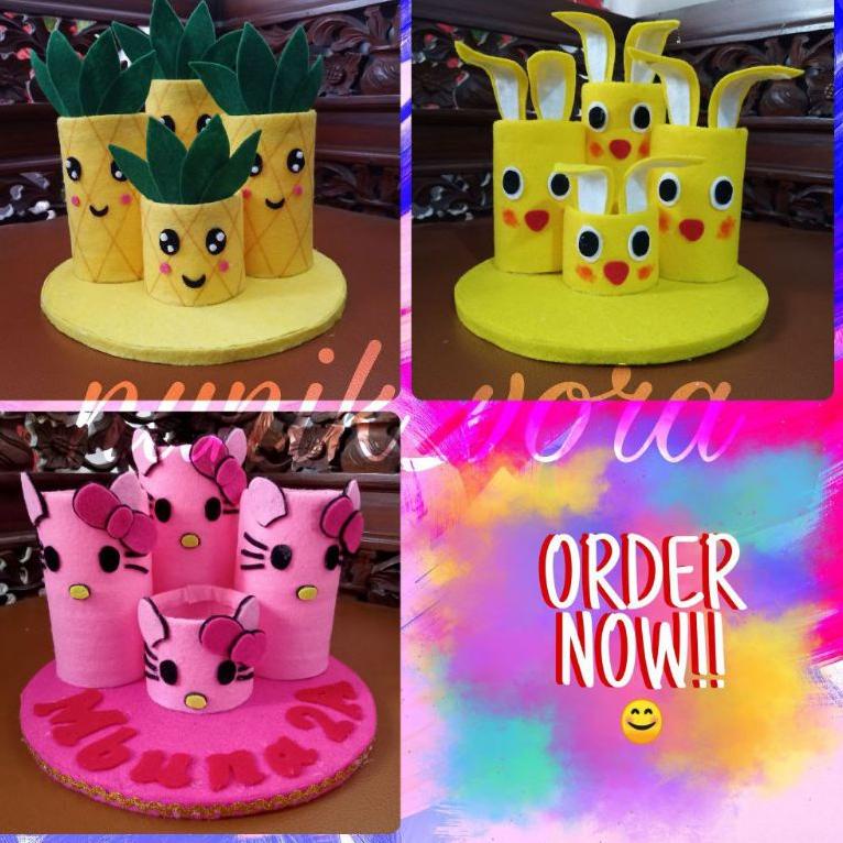 

J(52㊛) Tempat Pensil dari botol bekas (Free Nama) banyak diminati