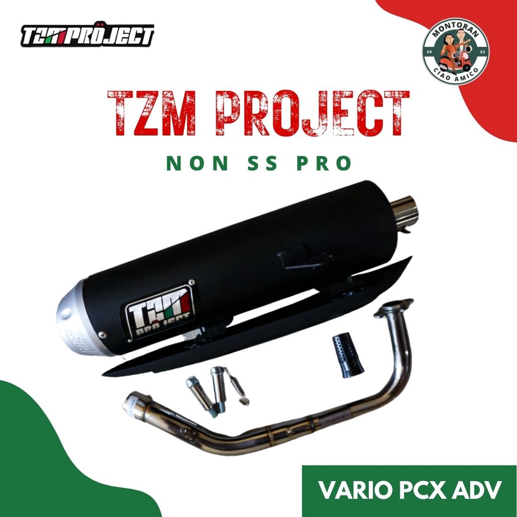Knalpot TZM Project STD Non SS Pro Full Package Vario 125/150 NEW Vario 125/150 OLD Vario 110 Karbu 