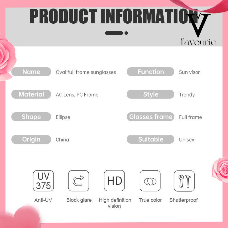 CODKacamata Bingkai Oval Korea Dewasa Lensa Gaya Klasik Untuk Pria Dan Wanita-FA