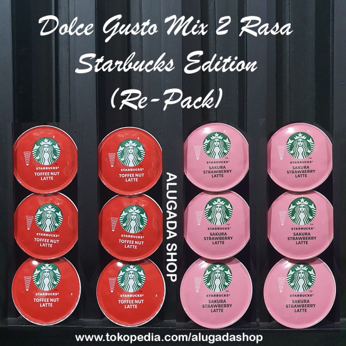 

[TERJANGKAU] Mix - Kapsul Dolce Gusto Starbucks Toffee Nut Latte & Strawberry Latte