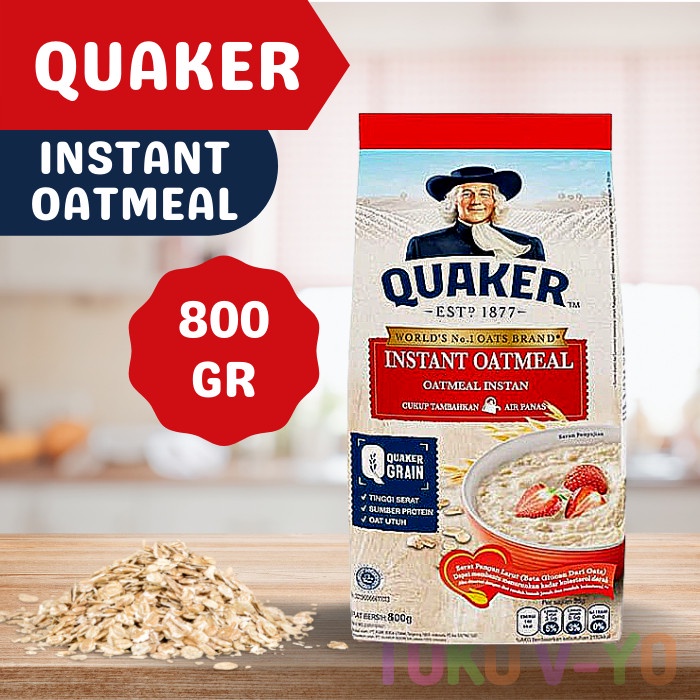 

⭐BISA COD⭐ Quaker Instant Oatmeal 800 Gr - Makanan Sarapan Sehat Oat