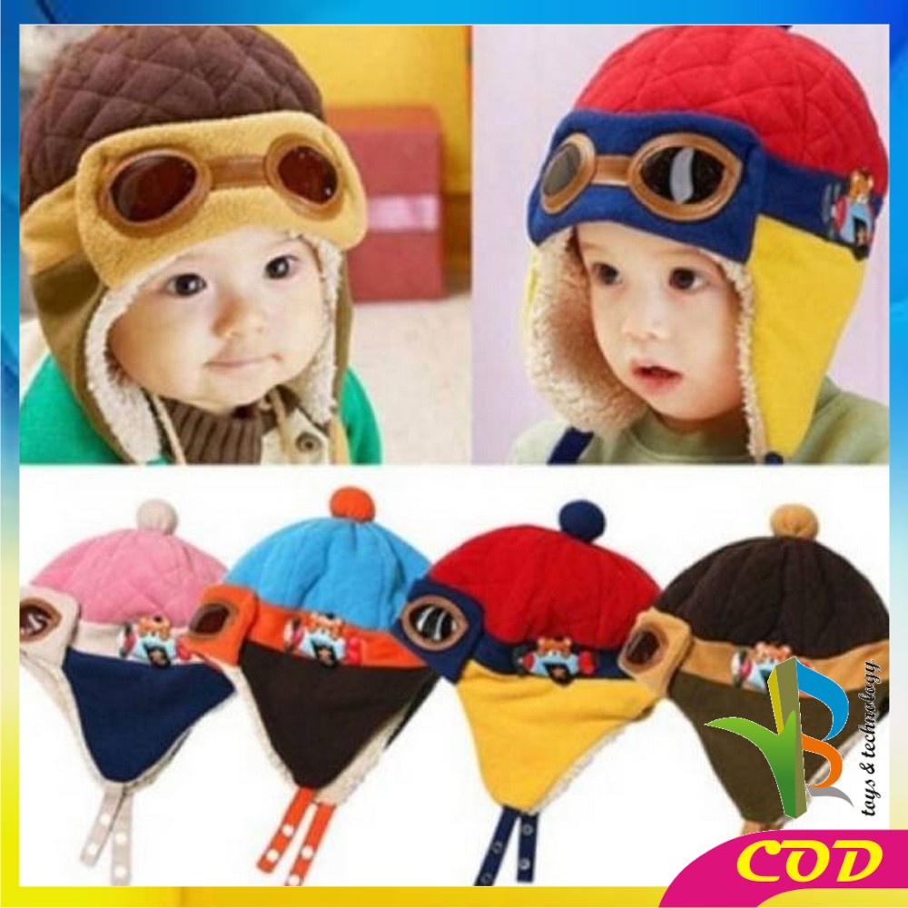 RB-P16 P23-30 Topi Kupluk Bayi Pompom Topi Anak Bucket Rajut Topi Korea Bunny Hat / Pilot / Unicorn