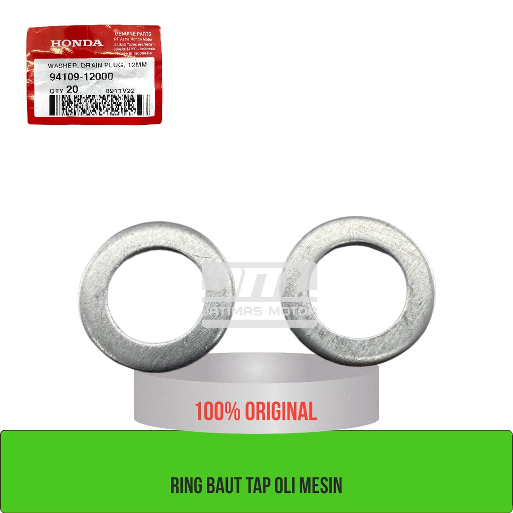 Ring baut tap oli mesin beat scoopy spacy genio pcx adv vario verza crf 94109-12000
