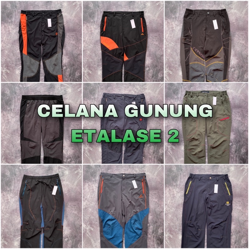 [ETALASE 2] Celana Gunung Second Outdoor Quickdry Waterproof
