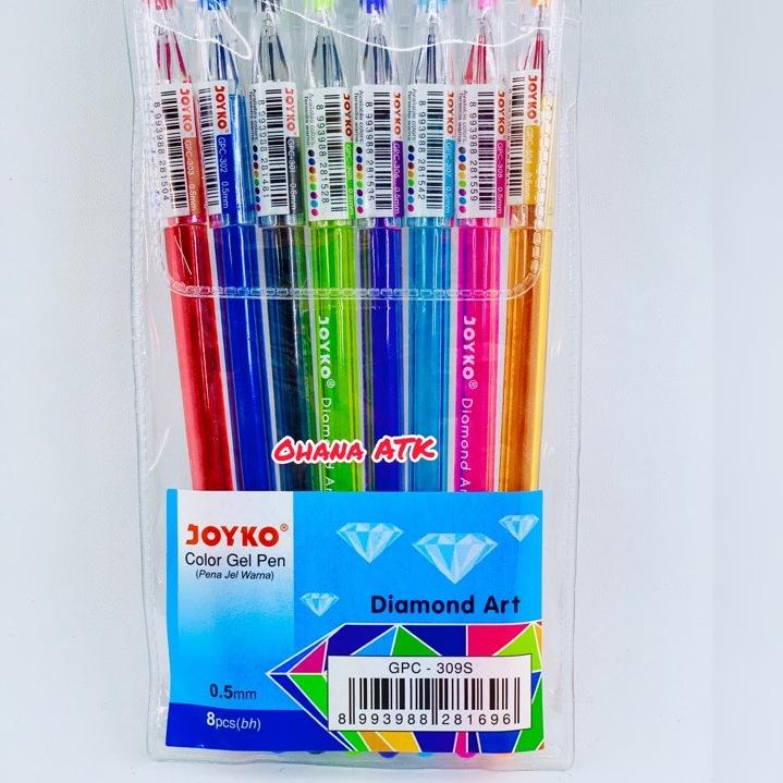 

Garansi Termurah..!!! Pulpen Gel Joyko Diamond Art 8 Warna / 1 Set Pulpen Warna Joyko ㅥ