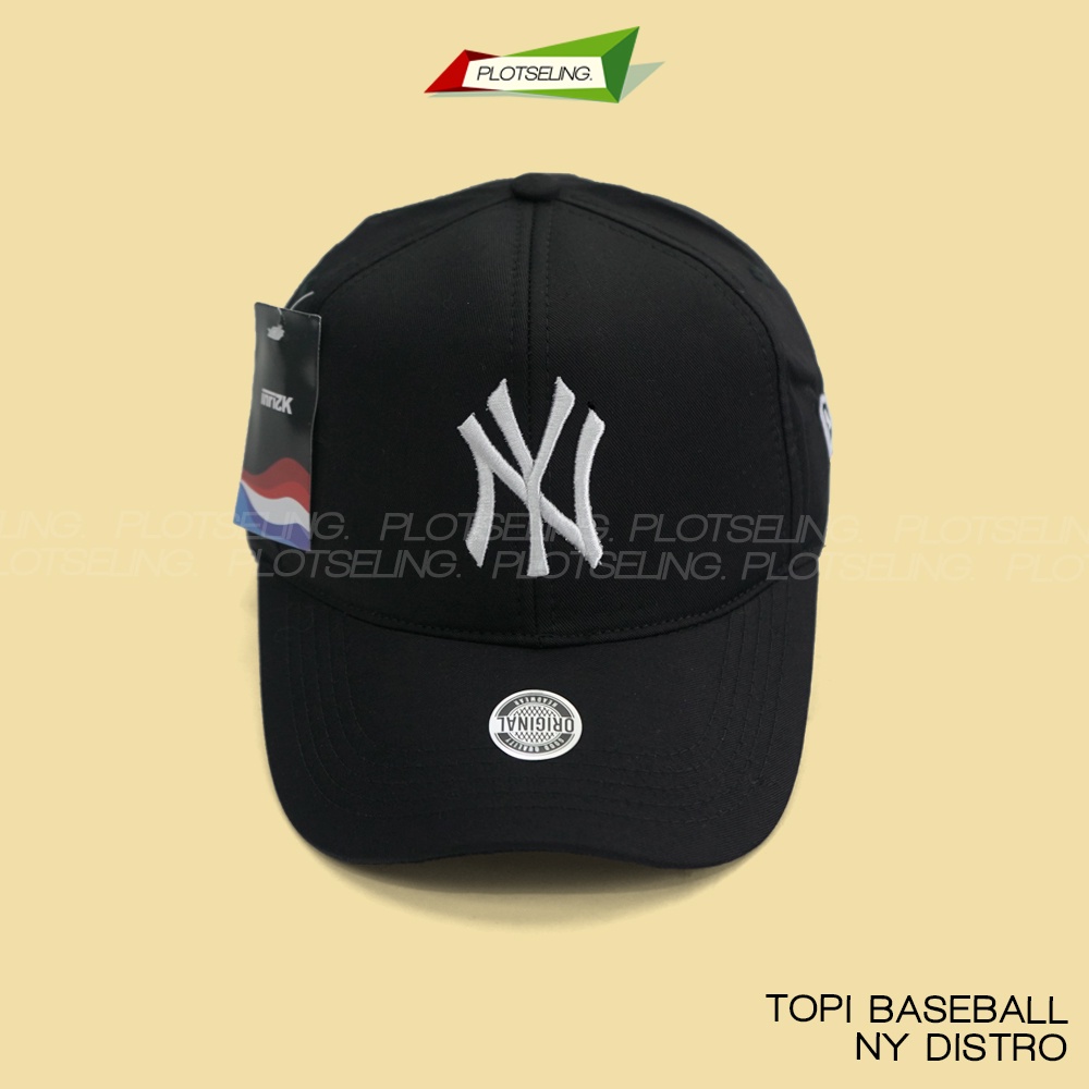 Topi Baseball NY Distro Pria Wanita Dewasa Logo Bordir New York Caps Unisex Murah All Size