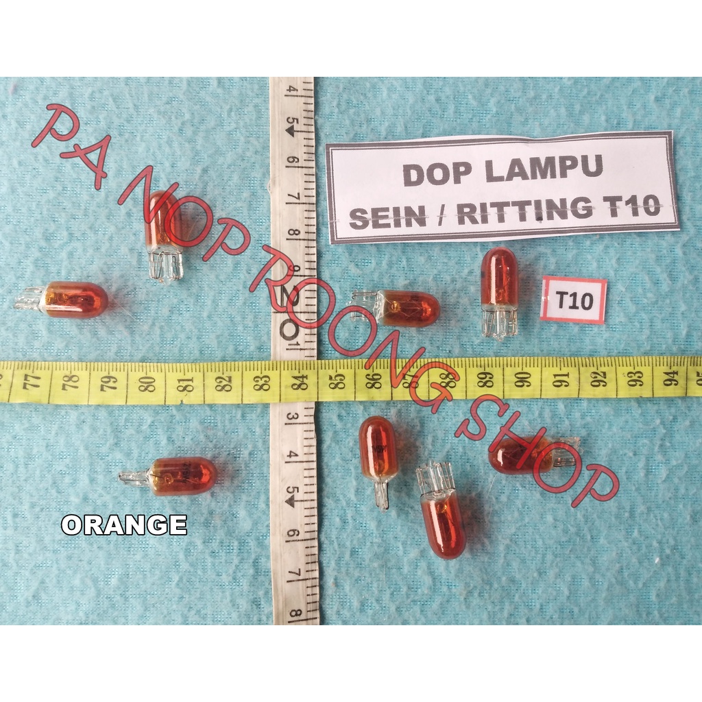 DOP LAMPU SEIN /RITTING T-10 ORANGE