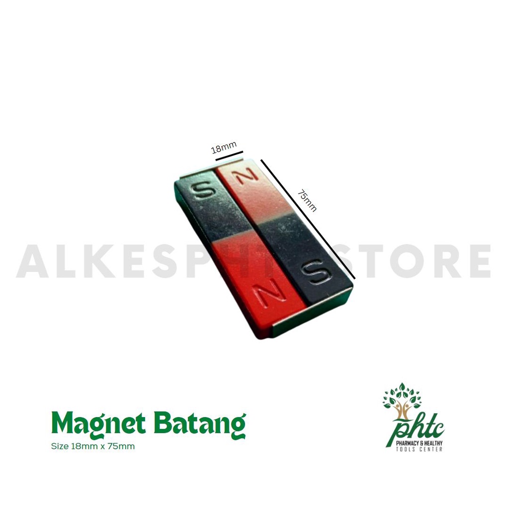 Magnet Batang 18mm x 75mm - Sepasang l Magnet Ukuran 1.8cm x 7.5cm